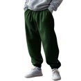 thumbnail image 1 of SERTG Men's Casual Pants Solid Color Straight Leg Pants with Drawstring Fashion Spring Fall Slim Fitted Elastic Ankle Men's Trousers Jogger Pants(Green,S), 1 of 8