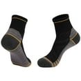 thumbnail image 1 of SERTG Men's Fashion Ankle Socks Multi Sports Socks Spring Summer Fall Breathable Cushioned Mid Crew Running Cycling Hiking Outdoor Comfortable Socks(Black,Free Size), 1 of 3