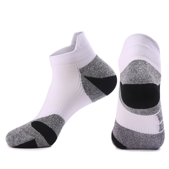 SERTG Men's Socks Calf Socks Fashion Multi Sport Socks Spring Summer Fall Breathable Cushioned Mid Crew Running Cycling Hiking Outdoor Soft Socks(White,Free Size)