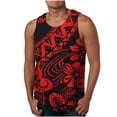 thumbnail image 1 of SERTG Men's Vest Fitness Homewear Festival Solid Color T-shirt Sports Exercise Fashion Casual Breathable Workout Base Layer Running Tops(Wine,S), 1 of 5