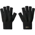thumbnail image 1 of SERTG Mens Fingerless Gloves Fleece-Lined Fall Winter Gloves Touchscreen Outdoor Sports Comfortable Sports Casual Gloves(Black,XL), 1 of 5