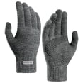 thumbnail image 1 of SERTG Mens Fleece-Lined Winter Gloves Touchscreen Windproof Thermal Insulation Outdoor Sports Non-Slip Comfortable Fit Cold Weather(Gray,L), 1 of 5