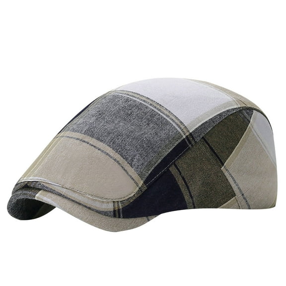 SERTG Unisex Hat French Wool Beret Hat Classic Retro Soft Winter Solid Color Fashion Comfortable Flat Cap Hat(Beige,Free Size)