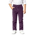 thumbnail image 1 of SERTGUTR Boys Corduroy Pants Elastic Waist Straight Leg Trousers Button Front Side Pocket Classic Bottoms School Everyday Comfortable Winter Pants, 1 of 9
