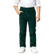 thumbnail image 1 of SERTGUTR Boys Corduroy Pants Elastic Waist Straight Leg Trousers Button Front Side Pocket Classic Bottoms School Everyday Comfortable Winter Pants, 1 of 9