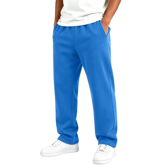 SERTGUTR Boys' Jogger Pants Elastic Drawstring Waist Open Bottom Loose Fit Straight Leg Side Pockets School Outdoor Play Everyday Wear Pants