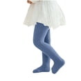 thumbnail image 1 of SERTGUTR Girls' Ribbed Tights Footed Leggings Stretch Pull-On Full Length Knit Dance Base Pants Casual School Everyday Wear, 1 of 5