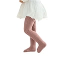 thumbnail image 1 of SERTGUTR Girls' Ribbed Tights Footed Leggings Stretch Pull-On Full Length Knit Dance Base Pants Casual School Everyday Wear, 1 of 5