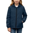 thumbnail image 1 of SERTGUTR Girls'Waterproof Jacket Lightweight Hooded Full Zip Elastic Cuffs School Outdoor Travel Windbreaker Coat, 1 of 9