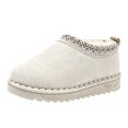 thumbnail image 1 of SERTGUTR Kids Fleece Lined Snow Boots, Slip-On Embroidered Winter Shoes, Non-Slip Chunky Sole Warm Ankle Boots, Everyday School Outdoor Boys Girls Boots(3.5-4 Years,25), 1 of 6