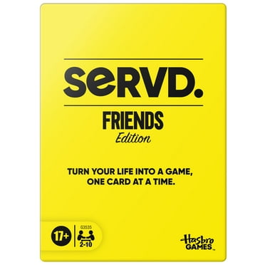 SERVD Friends Edition Party Game, Hilarious Real-Life Card Game for Adults, Ages 17 and up