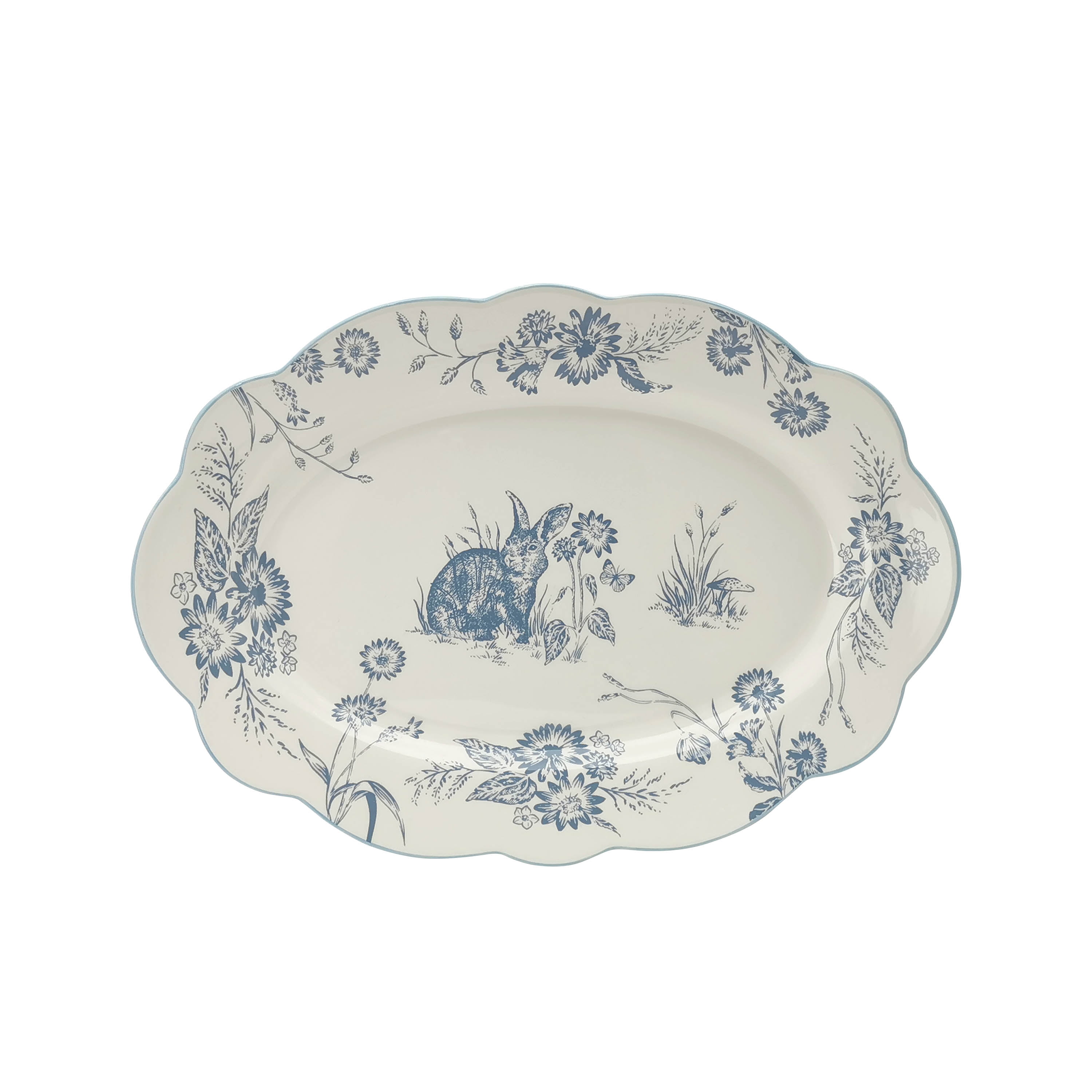 Way to Celebrate Ceramic Oval Serving Tray