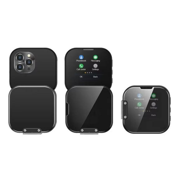 SERVO i9 Rotate Mini Flip Mobile Phone,Mini Touch Screen Mobile Phone,Flip Foldable Pocket Phone,2 Sim Card Small Display Foldable Cell Phone,Easy to Use,Gift for Fathers Day/Mothers Day