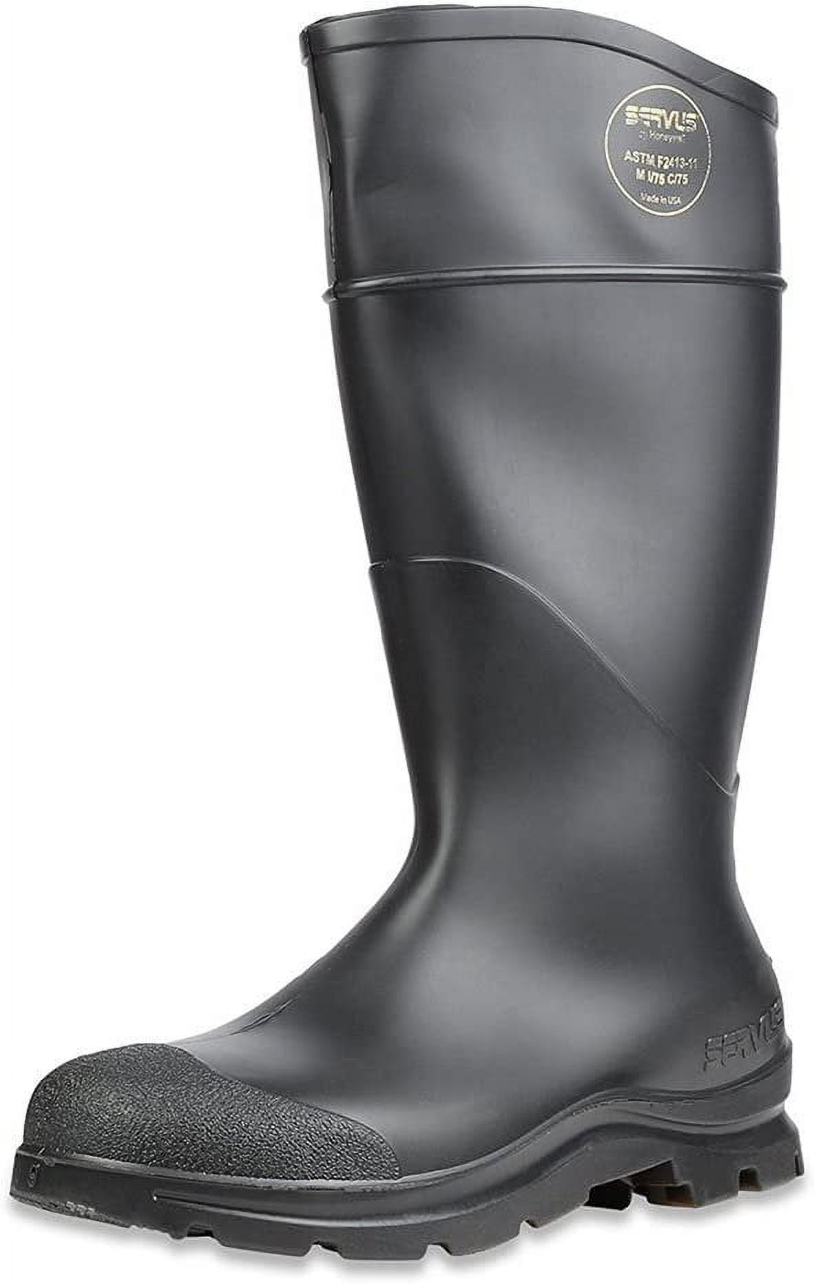 SERVUS 1882113 Ct Safety Knee Boot With Steel Toe, Black, Pair
