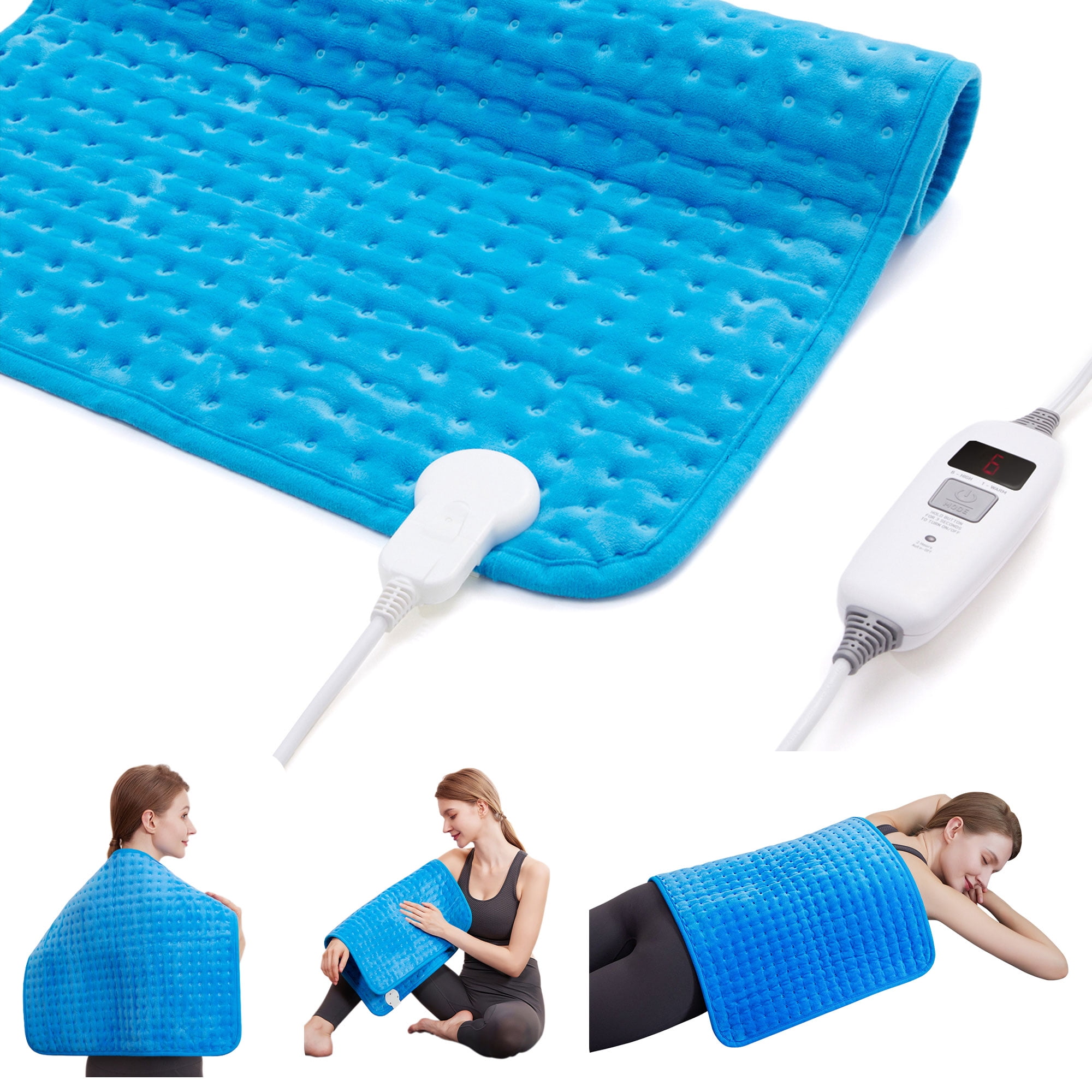SERWALL 24" x 20" Heating Pad for Back Pain Relief, Extra Large Size