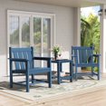 thumbnail image 1 of SERWALL 3 Piece Patio Furniture Set,HDPE Outdoor Bistro Set with Coffee Table and Chair for the Patio,Navy, 1 of 9
