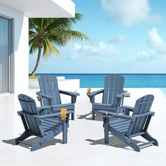 Patio Lounge Chair Outdoor Beach Chair Set of 2, Beach Sling Chair