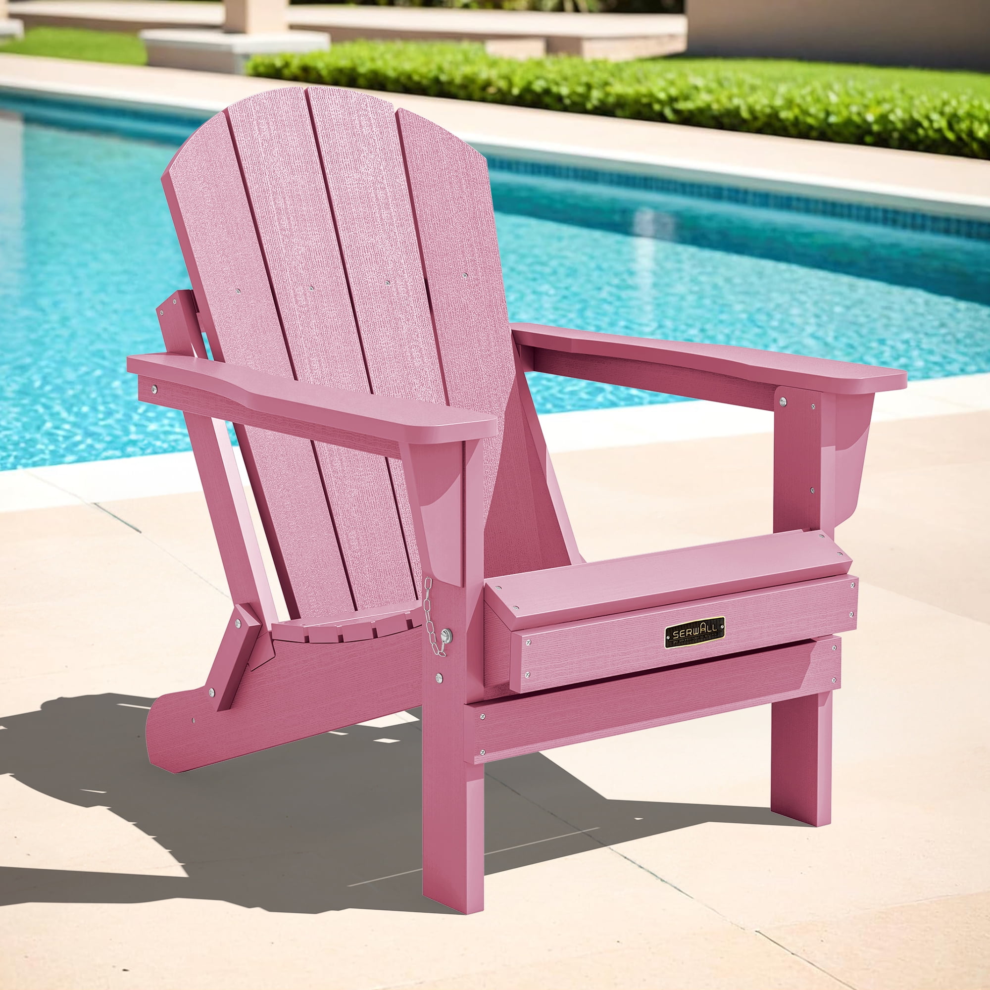 Serwall Hot Pink Adirondack Chairs SERWALL Folding Adirondack