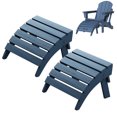 thumbnail image 1 of SERWALL HDPE Outdoor Ottoman Set of 2,Patio Folding Footstool Set for Adirondack Chairs,Navy, 1 of 8