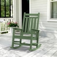 thumbnail image 1 of SERWALL Outdoor Rocking Chair, HDPE Patio Rocker for Lawn, Porch, Avocado Green, 1 of 11