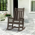 thumbnail image 1 of SERWALL Outdoor Rocking Chair, HDPE Patio Rocker for Lawn, Porch, Coffee, 1 of 11