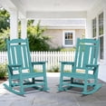 thumbnail image 1 of SERWALL Oversize Rocking Chairs Set of 2, Outdoor Rocker for Porch, HDPE Rocking Chairs, 1 of 9