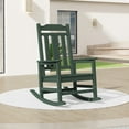 thumbnail image 1 of SERWALL Oversized Outdoor Rocking Chair, All Weather Patio Rocking Chair for Adult, Green, 1 of 8