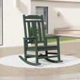 thumbnail image 1 of SERWALL Oversized Outdoor Rocking Chair, All Weather Patio Rocking Chair for Adult, Green, 1 of 8