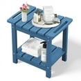 thumbnail image 1 of SERWALL HDPE Shower Bench for Inside Shower, Waterproof Shower Stool with Handles- Blue, 1 of 9