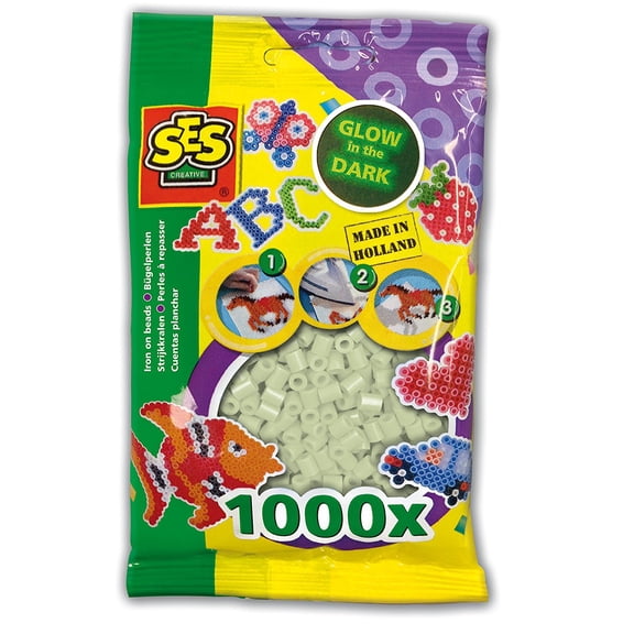 SES Creative Beads 1000 Pcs. - Glow In The Dark