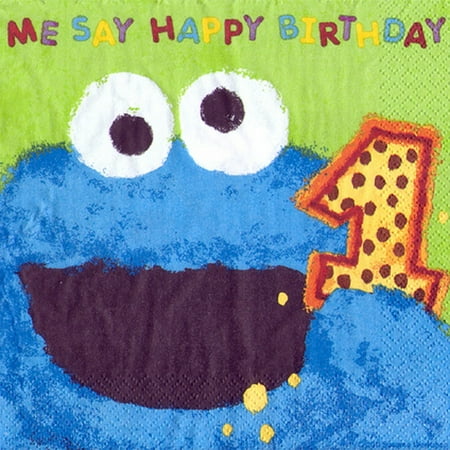 SESAME 1ST BDAY COOKIE MONSTER LUNCH NAP