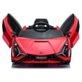 thumbnail image 1 of SESSLIFE 12v Battery Powered Electric Car for Kids, Lamborghini Sian Ride On Car with Remote Control, Double Doors, Suspension, Music, Led Lights, Red, TE1929, 1 of 10