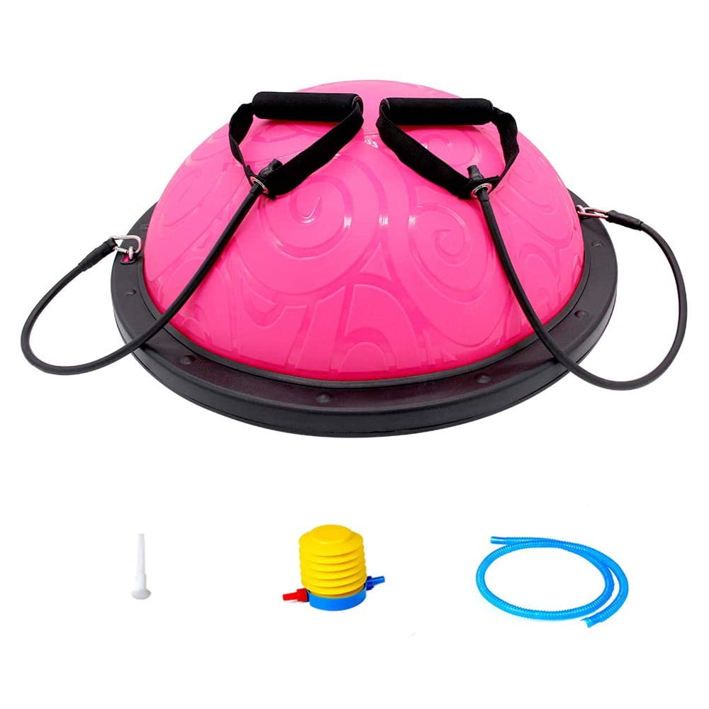 SESSLIFE Balance Ball Half, Balance Trainer with Resistance Bands and ...
