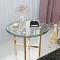 thumbnail image 1 of 24 Inch Round Tempered Glass Table Top, 1/2" Thick Clear Safety Glass with Polished Edge for Dining Table, Patio, Coffee Table, Indoor Outdoor Use, Replacement Glass Top, 1 of 7