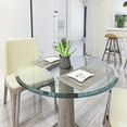 thumbnail image 1 of 32 Inch Round Tempered Glass Table Top, 1/2" Thick Clear Safety Glass with Polished Edge for Dining Table, Patio, Coffee Table, Indoor Outdoor Use, Replacement Glass Top, 1 of 7