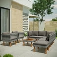 thumbnail image 1 of SESSLIFE 9 Pieces Outdoor Rattan Seating Sets, Patio Conversation Set with Table and Soft Cushions, Wicker Sectional Furniture Set for Yard Lawn Poolside, 1 of 9