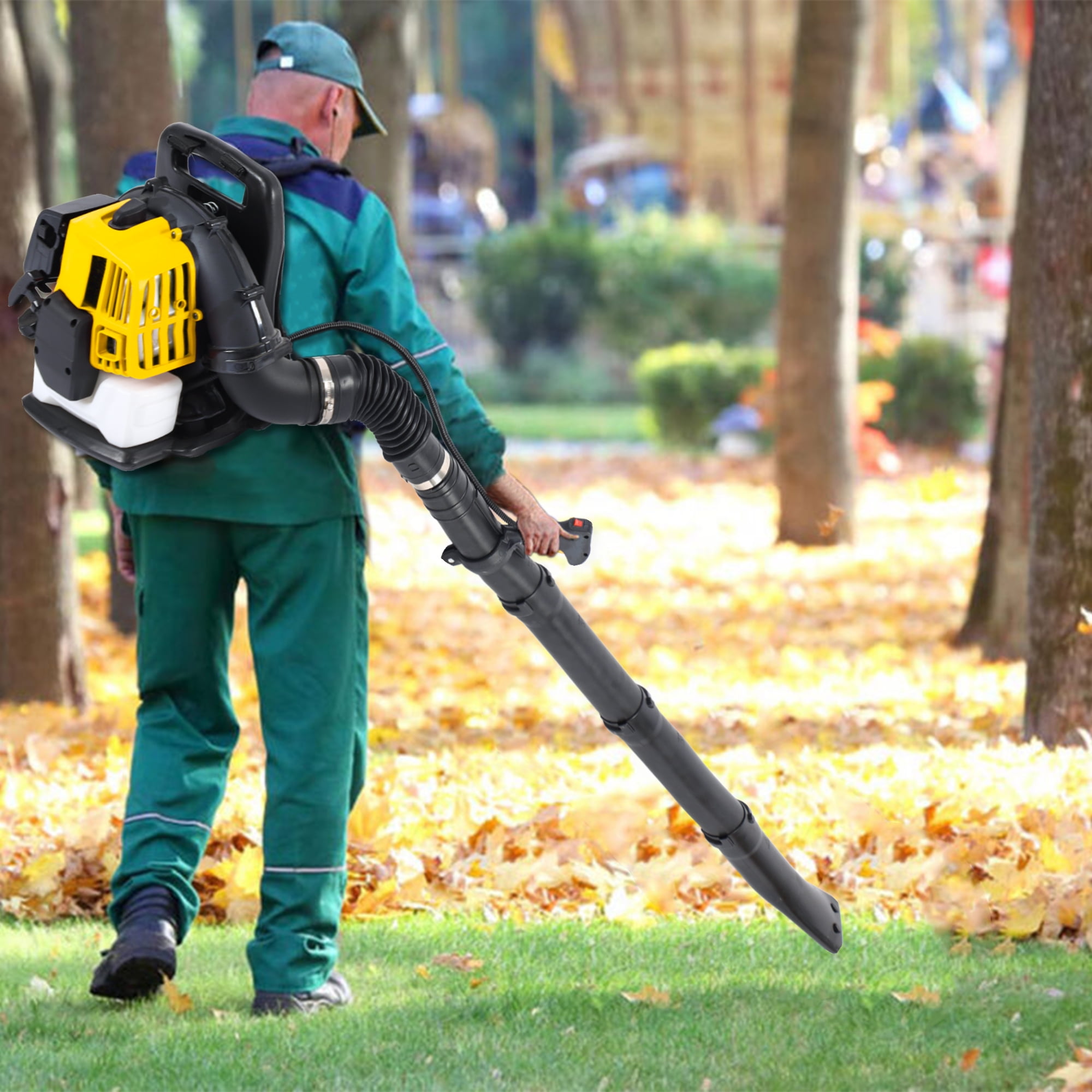SESSLIFE Backpack Gas Powered Leaf Blower, 52CC 2 Stroke, EPA Passed, TE2788