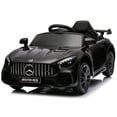 thumbnail image 1 of SESSLIFE Black Ride On Toy, Ride On Car for Age 3-5, 12V Remote Control Motorized Riding Toys with Led Headlights, Seat Belt, TE1535, 1 of 10