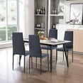 thumbnail image 1 of SESSLIFE Dining Chairs Set of 4, Kitchen Chairs with PU Cushion Seat Back, Modern Living Room Side Chairs with Metal Legs, 1 of 9