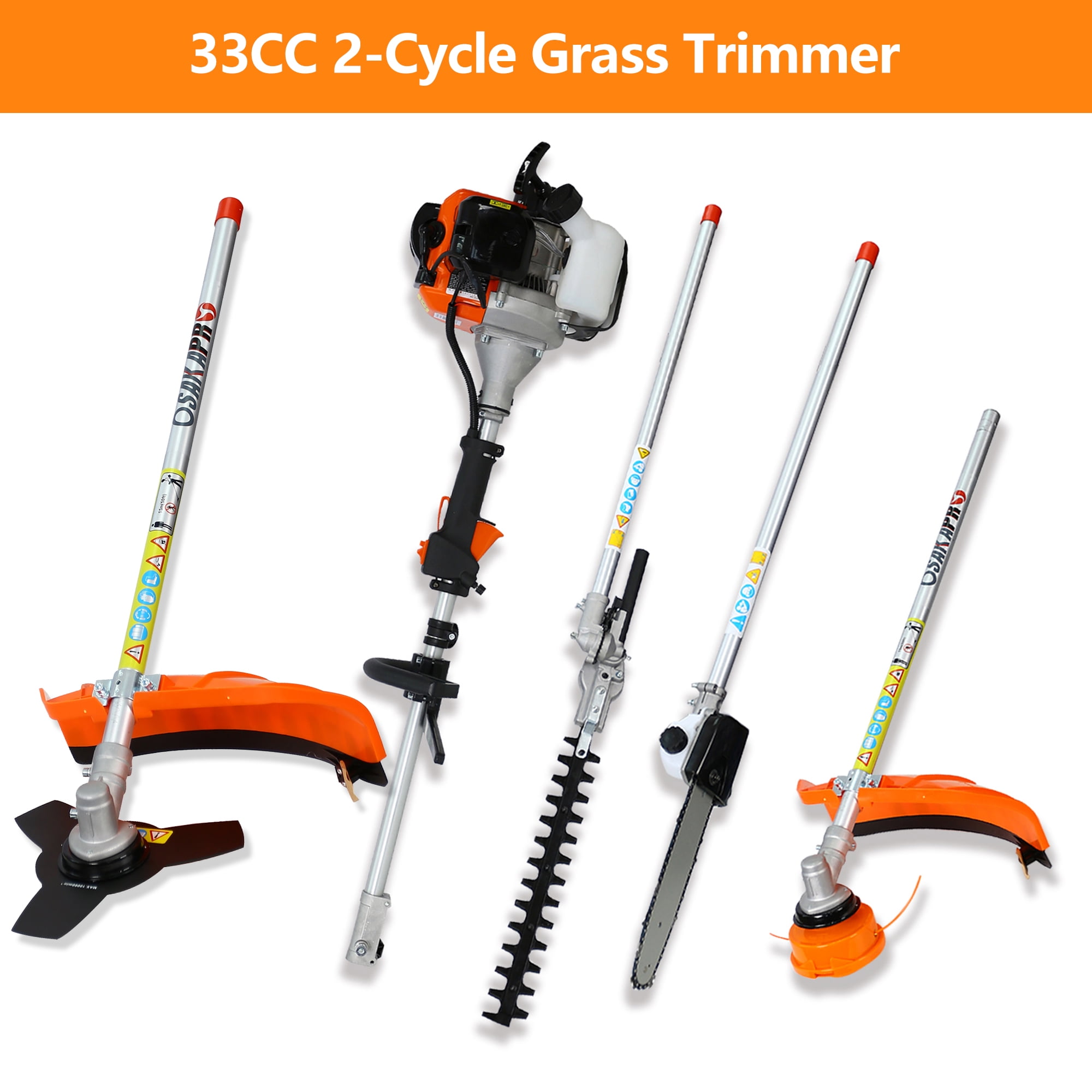 SESSLIFE Gas Grass Trimmer, 4 IN 1 Edgers in Lawn and Garden, 33CC 2