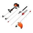 thumbnail image 1 of SESSLIFE Gas Powered Weed Eater, 4 IN 1 Lawn Edger, 52CC 2-Cycle Full Crankshaft Lawn Edger with Hedge Trimmer, Gas Pole Saw, Grass Trimmer, and Brush Cutter, TE3203, 1 of 10