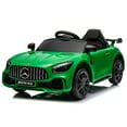 thumbnail image 1 of SESSLIFE Green Ride On Toy, Ride On Car for Age 3-5, 12V Remote Control Motorized Riding Toys with Led Headlights, Seat Belt, TE1541, 1 of 10