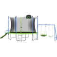 thumbnail image 1 of SESSLIFE Trampoline with Basketball Hoop 12 ft, 2 in 1 Kids Trampoline Set with Slide and Swing Set for Outdoor, TE3102, 1 of 9