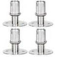 thumbnail image 1 of SET 1 5/8" OD Stainless Work Prep Table Leg Flanged Food Truck Floor Bolt Foot, 1 of 1