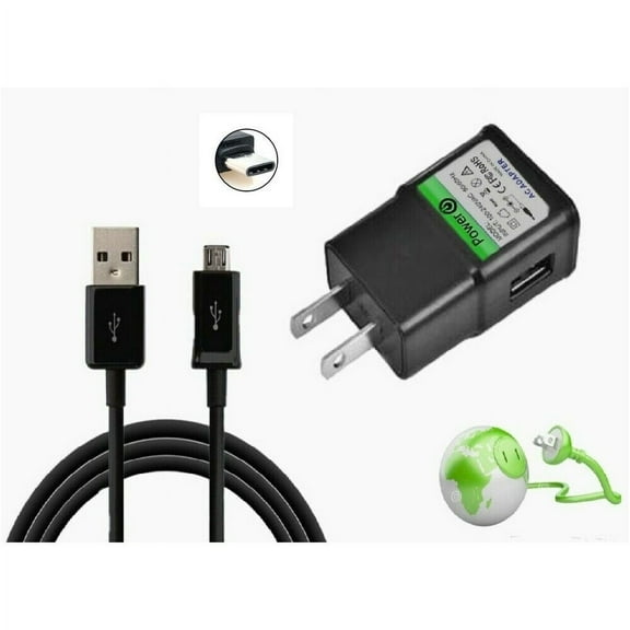 SET 10Ft Charger Power Cord for ONN ANDROID Tablet 7" 8" 10" NOT for Windows Tablt
