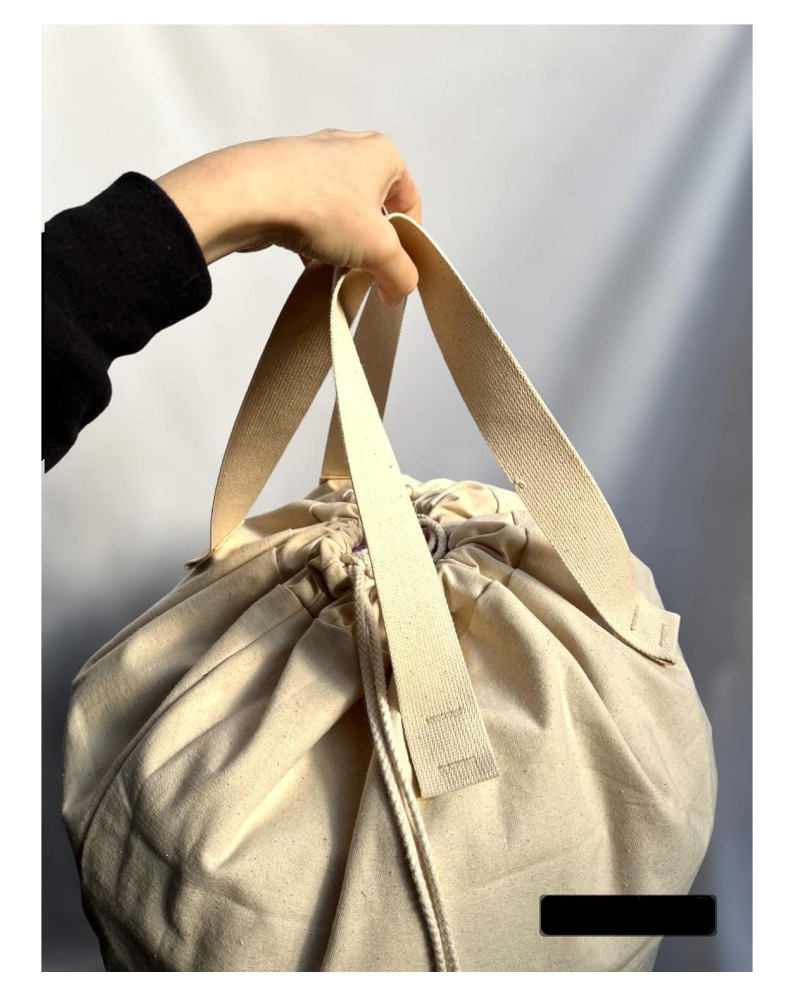 SET of 2 100 Cotton Laundry Bags Extra Large Heavy Duty Canvas Laundry Bag with 2 Handles and Drawstring College Laundry Bag Washable made in USA. Walmart
