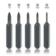 SET OF 5 TRI-WING BITS Y1 Y2 Y0 Y00 Y000 Triwing tripoint triangular micro Hex 4mm System 4 compatible for Macbook iphone samsung gear watch Nintendo Switch