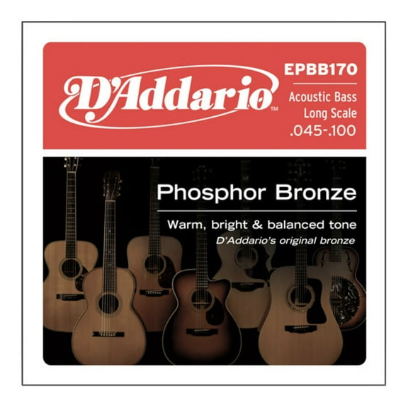 SET ACOUSTIC BASS PHOSPHOR BRONZE 45-100