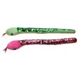 thumbnail image 1 of SET OF 2 - 16" Plush Snake with Mermaid 2 Color Reversible Sequin Scales - Stuffed Sensory Fidget Toy (Random Colors), 1 of 7