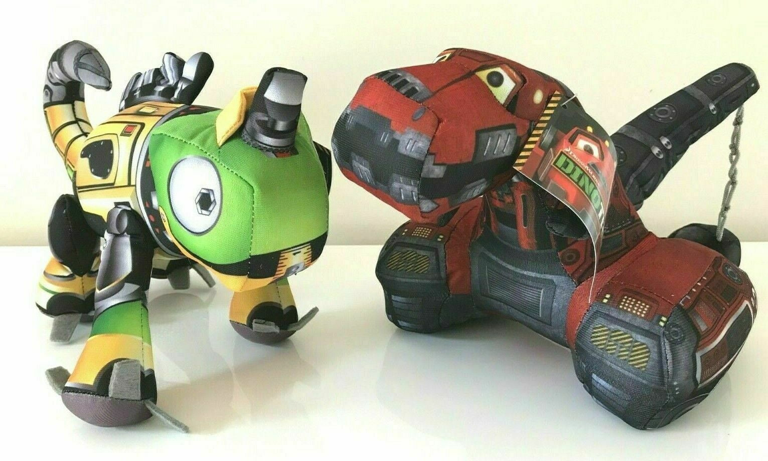 SET OF 2 DINOTRUX DREAMWORKS PLUSH SOFT LARGE 12